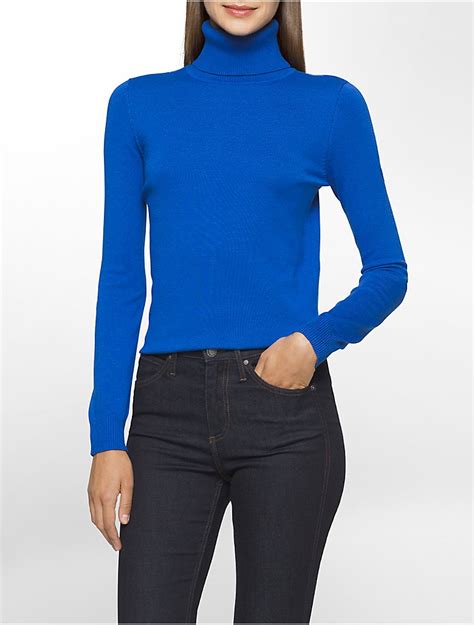 calvin klein women's turtleneck sweater